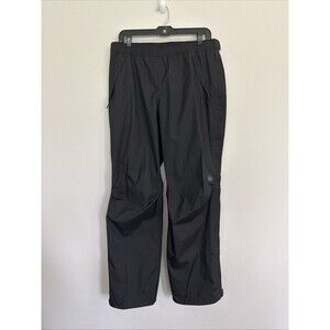 REI Women L Co-Op Peak 2.5L Full Zip Waterproof Rainier Rain Hiking Pants Black
